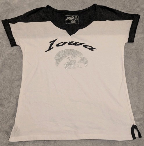 Camicia Iowa Occhi di Falco Donna Media Nera Bianca Scintillante Campus Heritage Cotone - Foto 1 di 5