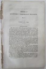 Given / American Quarterly Temperance Magazine No 1 February 1833