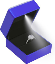 LED Ring Earring Box for Proposal, Wedding, Engagement Luxury Jewelry Gift Box