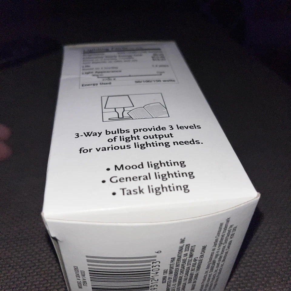 NIP Sunbeam 1 Soft White 3-Way Bulb 50/100/150 Watts. - Image 3 of 4