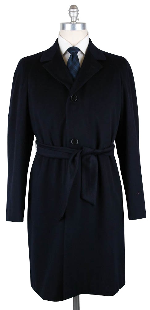 Manteau Uni En Cachemire Bleu Marine Kiton - 42/52 - (US191114016)