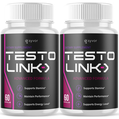 (2 Pack) Testo Link Pills for Men Advanced Formula Vitamin Supplement 120 Caps
