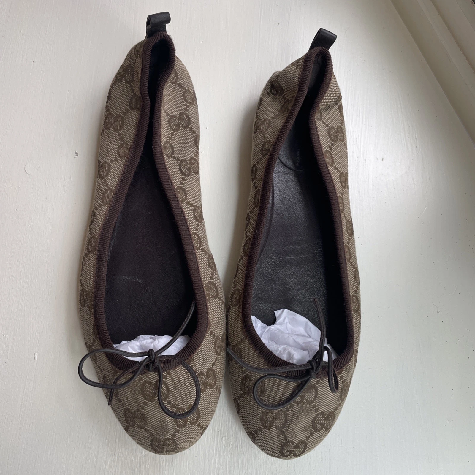 Ballerines Gucci monogramme 283719 taille 37.5