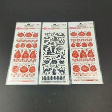 Halloween Sticker Scrapbook Lot Crafting Unused Sticker Sheets
