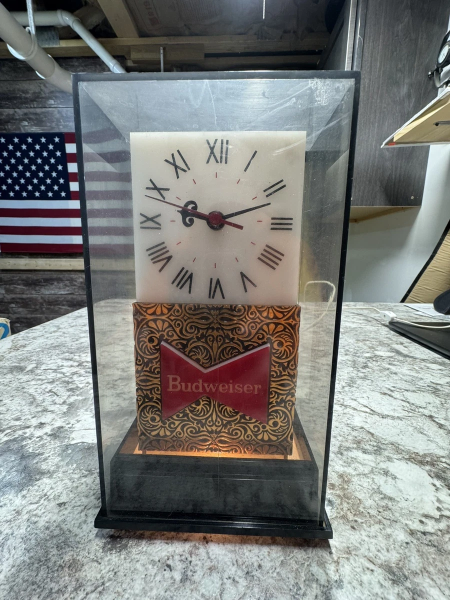 Budweiser Light Clock In Collectible Budweiser Signs & Tins for