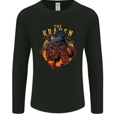 The Kraken Octopus Cthulhu Scuba Diving Mens Long Sleeve T-Shirt