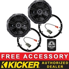KICKER DSC6504 6.5" OEM SPEAKER REPLACEMENT FULL KIT FOR HONDA CIVIC 2001-05