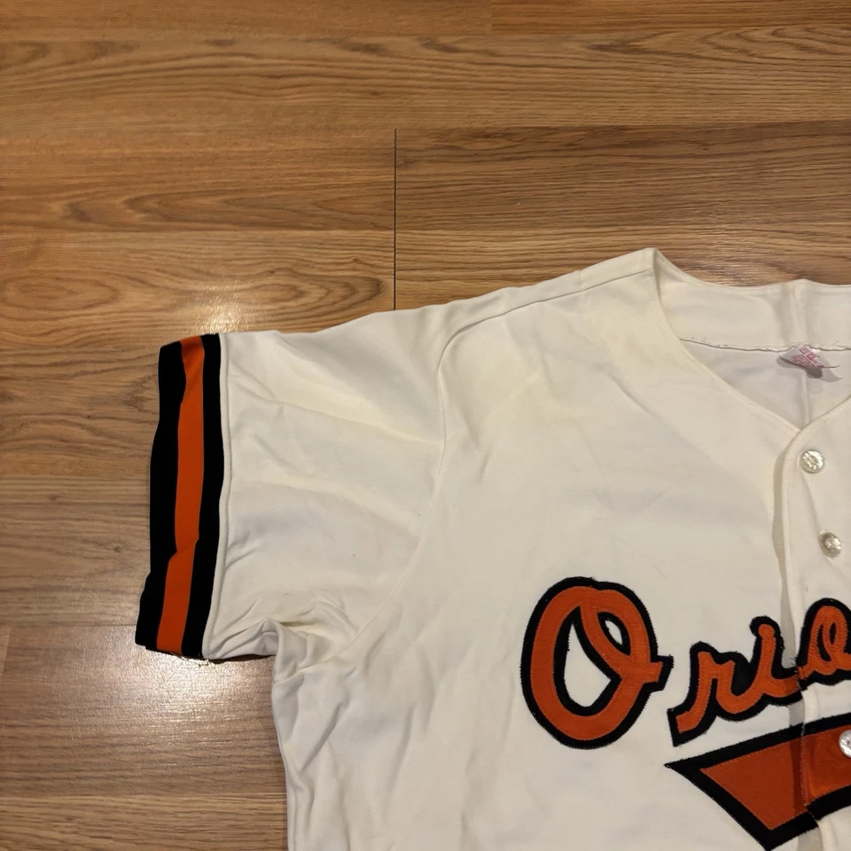 Camiseta deportiva de béisbol rara de colección Rawlings MLB Baltimore Orioles Dwight Evans talla 50 Foto 4 de 4