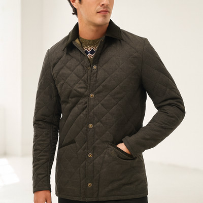 Barbour Heritage Premium Line Checked Liddesdale Jacket in Olive MSRP$315