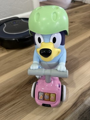 Bluey Pink Scooter Time with Bluey V-Tech Interactive Tested Works!