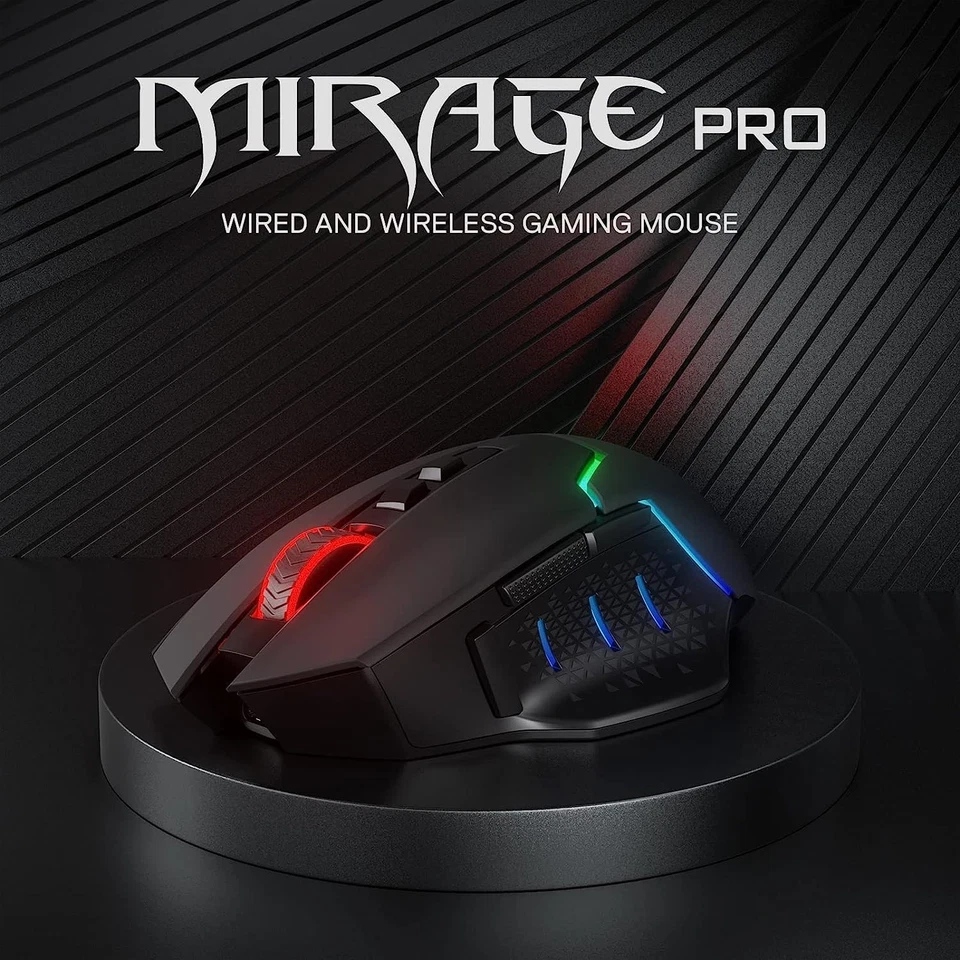 Wireless Gaming Mouse 8000 DPI, Rapid Fire Key, 8 Macro Buttons, Ergonomic De... - Image 2 of 4