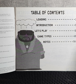 South Park Chef's Luv Shack Instruction Booklet - Manual Only - Sega Dreamcast