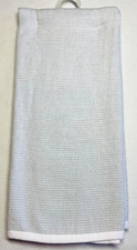 SOHO LIVING KITCHEN TOWELS GRAY STRIPE 18 X 28 100 COTTON NWT