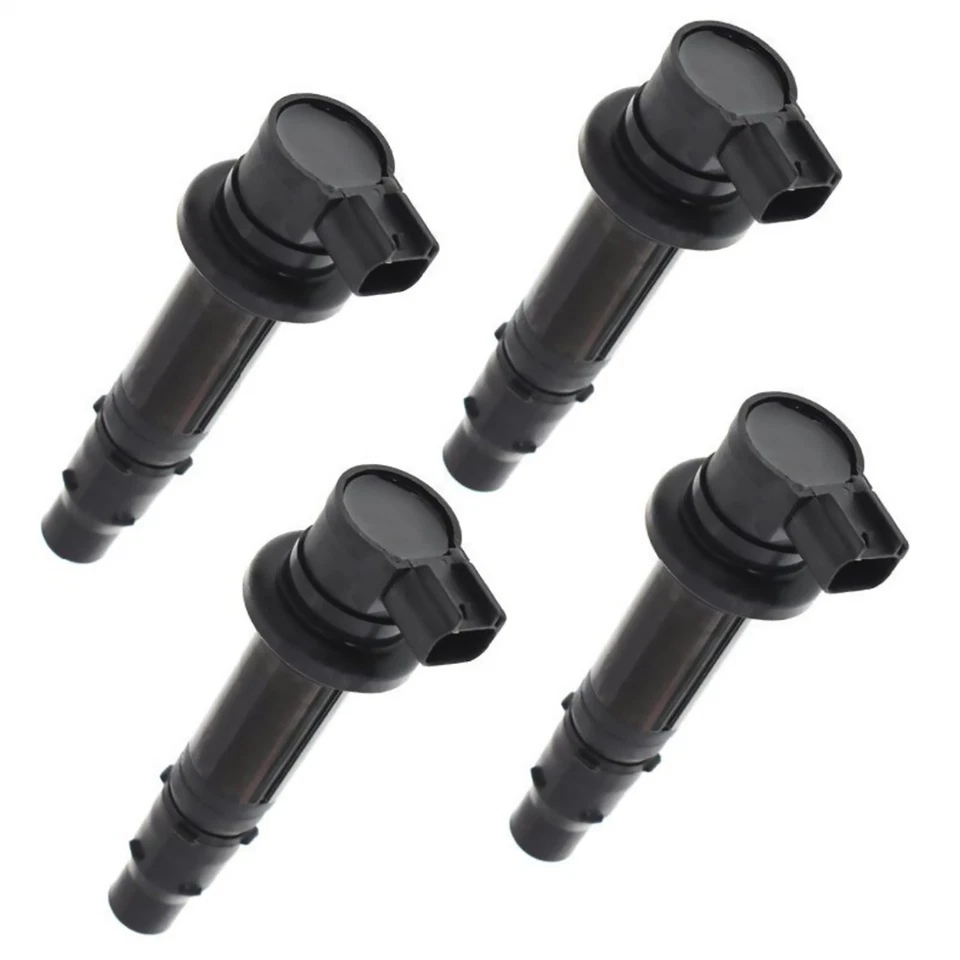 4PCS Black Ignition Coil For Yamaha FZ 1 YZF R1 R6 R6S VMAX V Max 1700 2002-2017 - Image 2 of 4