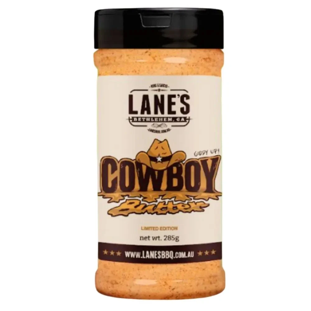 Lanes Cowboy Butter Pit Master Size BBQ Rub Seasoning Flavouring Cooking