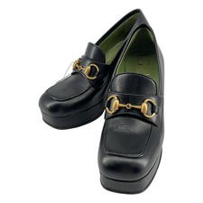 Womens GUCCI GUCCI Horsebit Leather Platform Loafers