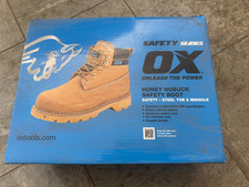 OX Honey Nubuck Safety Boots Steel Toe & Midsole Uk size 13
