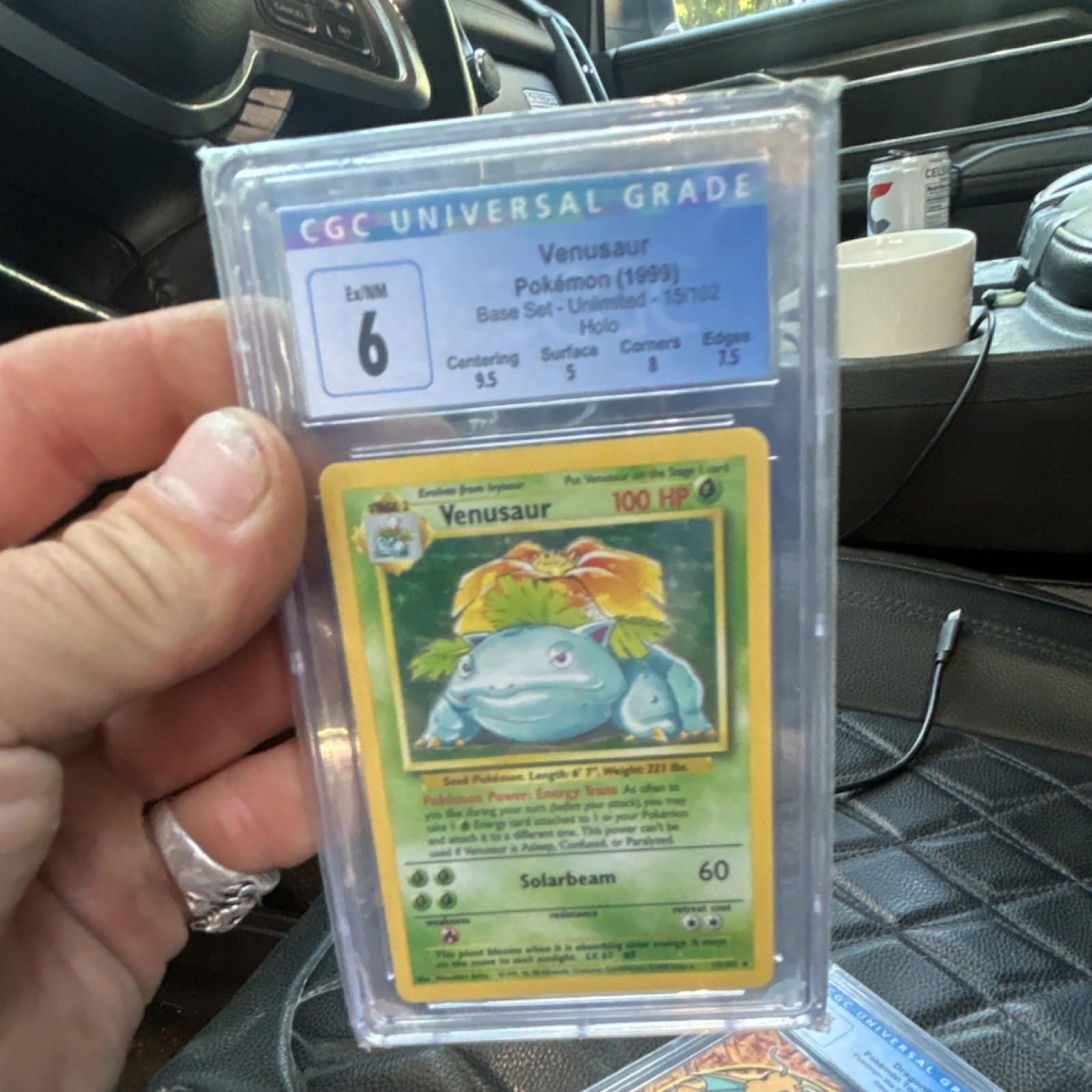 CGC 6 Venusaur 15/102 Base Set 1999 English Holo Rare Unlimited Pokemon Card