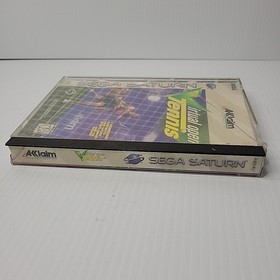 Virtual Open Tennis (Sega Saturn, 1996) With Manual *Damaged Case*