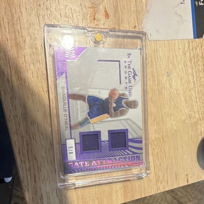 2025 Leaf In The Game Used Sports Gate Attraction Shaquille O'Neal Holo Purple …