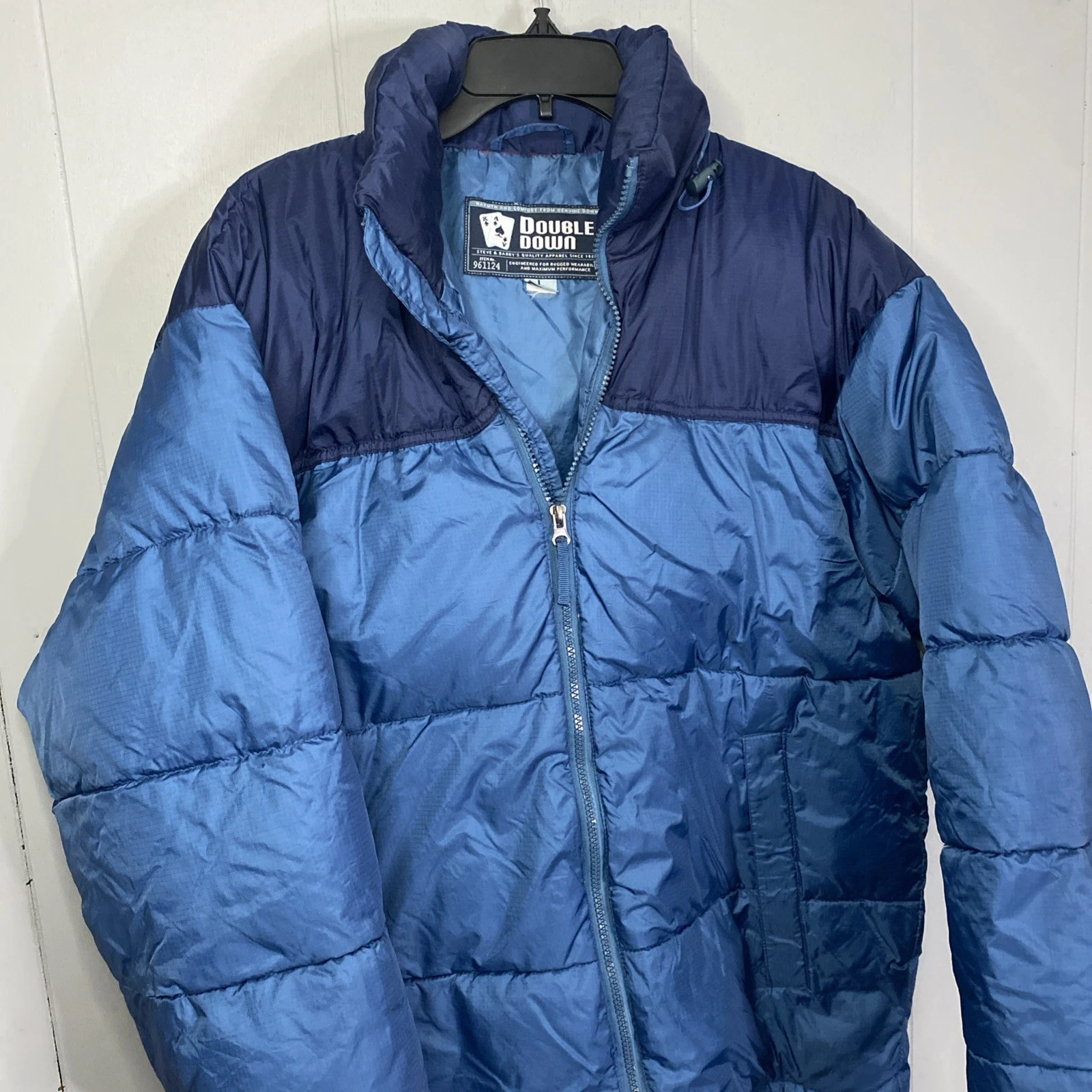 Mens Puffer GoodeDouble Down Puffer Jacket Steve & Barrys Size Large 25x28 L