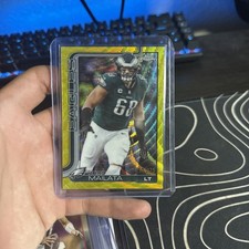 2025 Topps Chrome Football Jordan Mailata Yellow Wave Refractor /275 Eagles