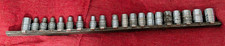 Vintage S-k Wayne 14 Drive Shallow Socket Lot 21 Pcs Made In Usa 1960s Vintage S-k Wayne 14 Drive Shallow Socket Lot 21 Pcs Made In Usa 1960s