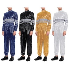 Mens Coveralls Water Resistant Overall Protected Costume Unisex Outfit Casual