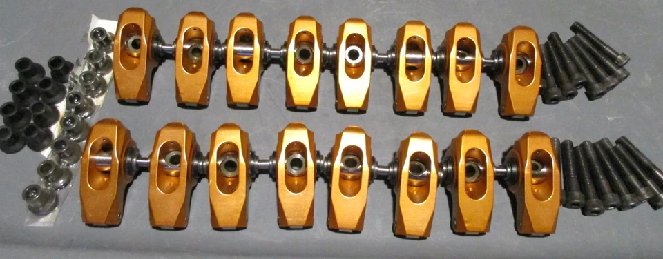 Harland Sharp ROLLER ROCKER ARMS GM LS1 LS2 LS6 Set Aluminum 1.7 Ratio SLS17 LS - Image 3 of 3