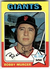 1975 Topps #350 Bobby Murcer San Francisco Giants Baseball AL All Star