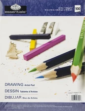 Essentials Drawing Artist Paper Pad 9"X12" 100 Sheets