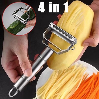  Stainless Steel Multi-Function Vegetable Peeler - Professional Potato Fruit Ski