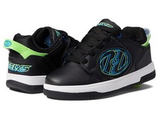 HEELYS kids Voyager Wheeled Sneaker HE101224 Black/Green/Blue Size 1 Little Kid