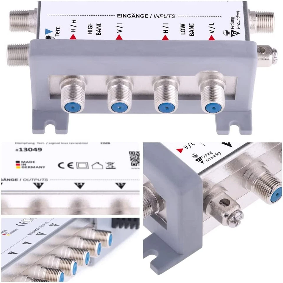 DUR-line MS 5/8 G-HQ Sat Multischalter 8 Teilnehmer | stromsparendes Netzteil - Bild 4 von 4