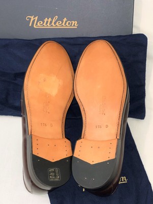 NETTLETON THE SAVANNAH LOAFER IN BROWN LEATHER WITH WOVEN  display picture 2