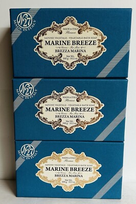 3-Pack Saponeria Florence ~ Marine Breeze Bar Soap 10.5 oz Each | eBay