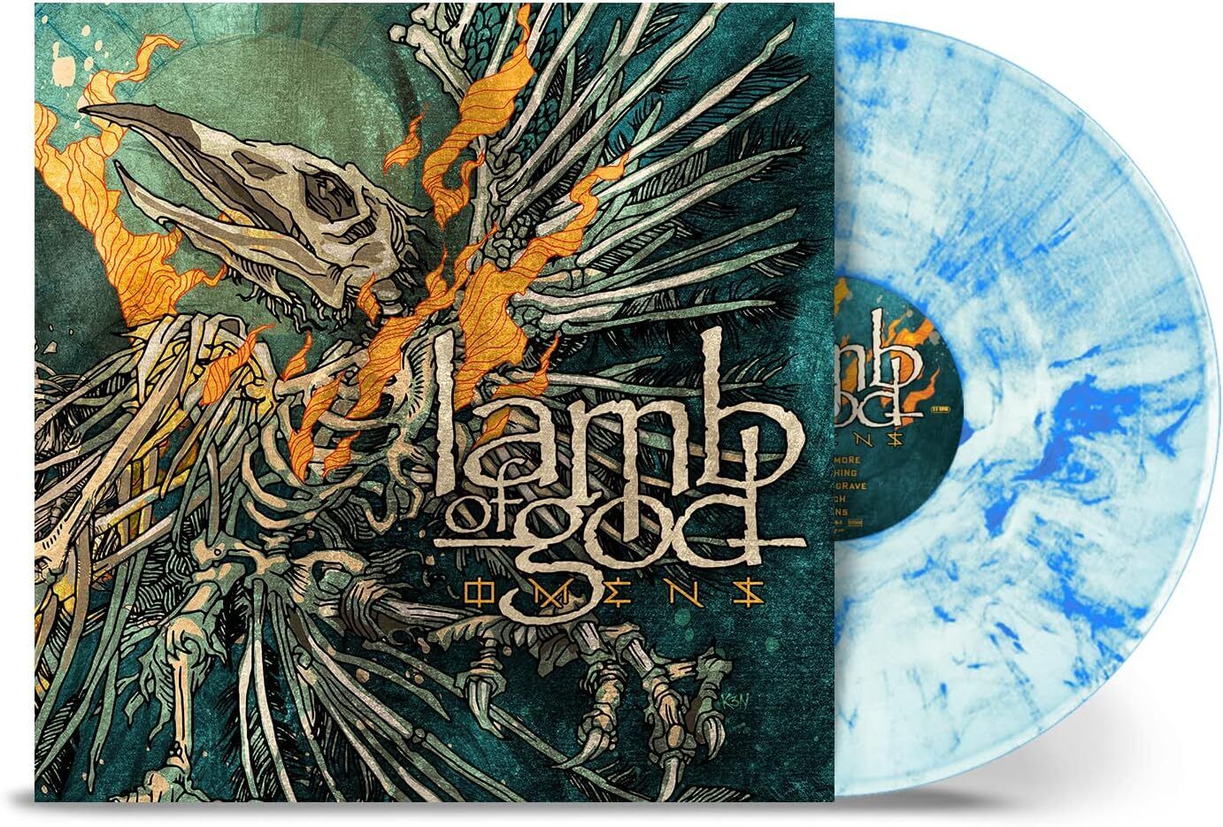 Lamb Of God - Omens marbled white  sky blue in gatefold [VINYL]