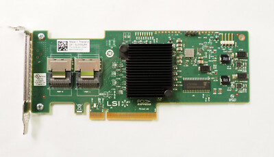Dell PERC W8J8X 6GB PCIe SAS9210-8i Low Profile Raid Controller Card