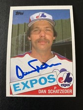 Dan Schatzeder Signed 1985 Topps #501 Card Montreal Expos Autographed COA