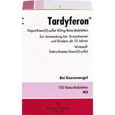 KOHLPHARMA GMBH TARDYFERON Depot-Eisen(II)-sulfat 80 mg Retardtab. 100 St PZN 13158139