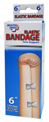 Health Smart Elastic Bandage 6 Inch by 2 Yards