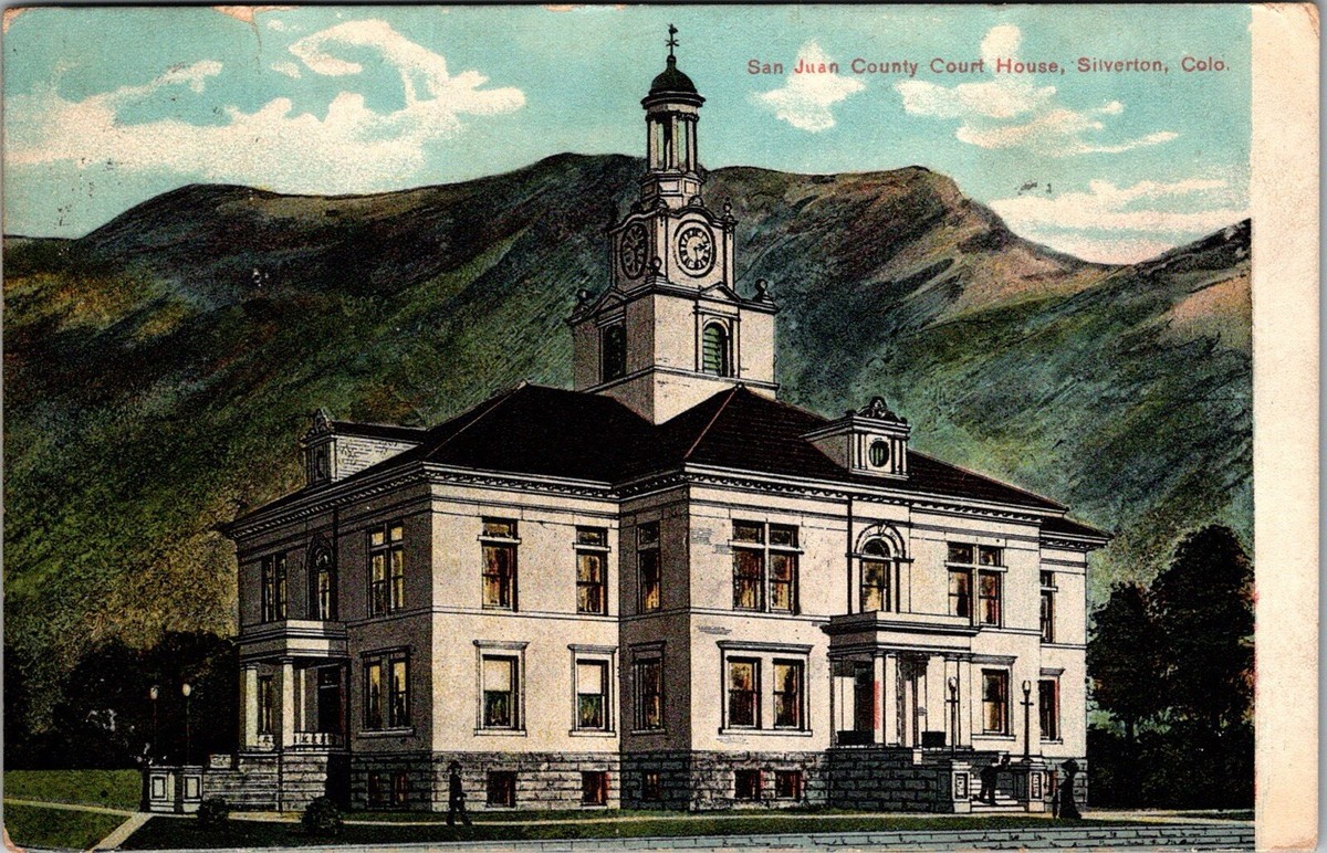 1910 Postcard San Juan County Courthouse Silverton Colorado JL16 | eBay