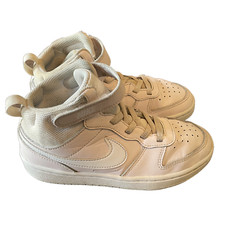 Nike Court Borough Mid 2 Pink/White Sneakers Kids Size 1Y CD7783-601