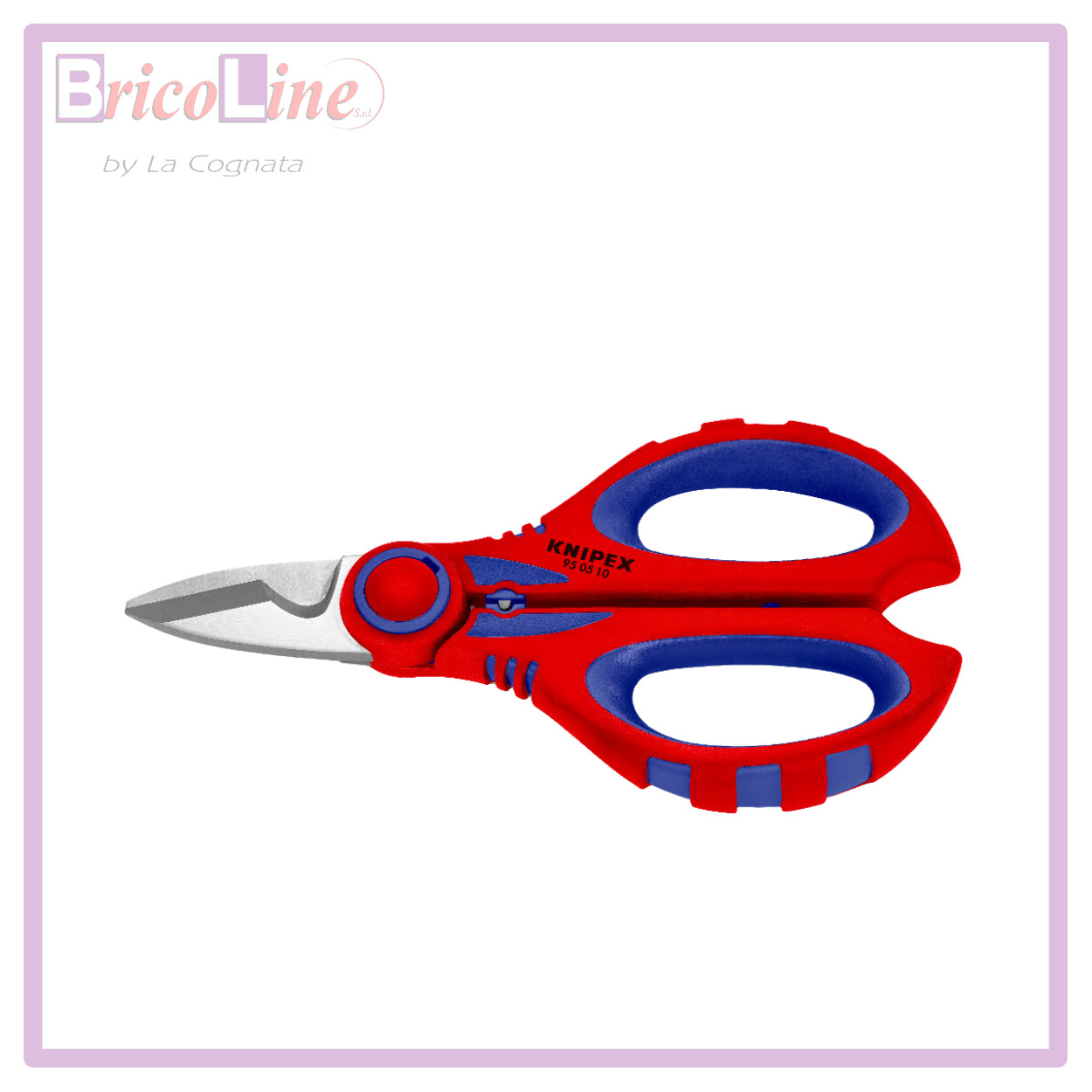 Forbici da Elettricista Knipex 95 05 10 SB Professionali 160mm con Crimpatura
