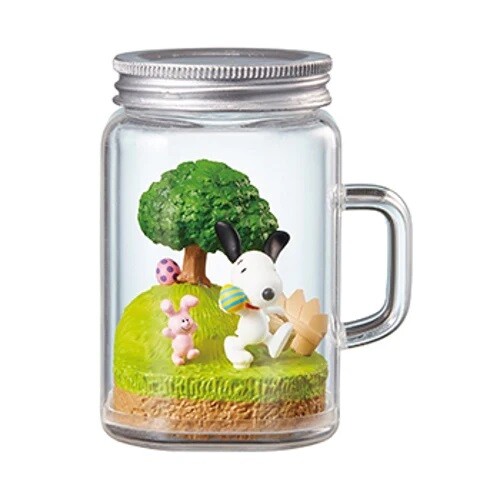 RE-MENT Peanuts SNOOPY's Terrarium LIFE In The USA Mini