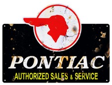 Vintage Style Metal Sign Pontiac 18x24 Vintage Style Metal Sign Pontiac 18x24