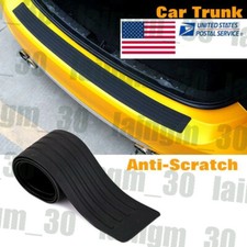 Black Car Tailgate Sill Guard Bumper Protector Body Anit Scratch Trim Strip 90x8