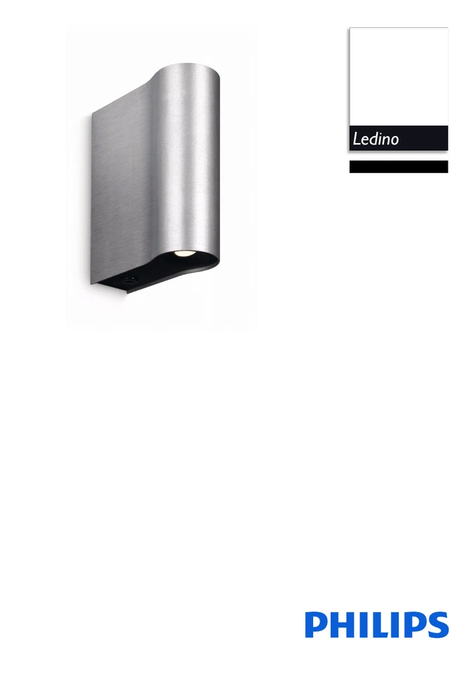 Philips Lampada LED da Parete Pytha Alluminio Up & Down x errato acquisto nuovo - Immagine 2 di 4