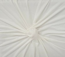 Stretchy Jersey Knit Bamboo Spandex Fabric by The Yard Ivory KH191