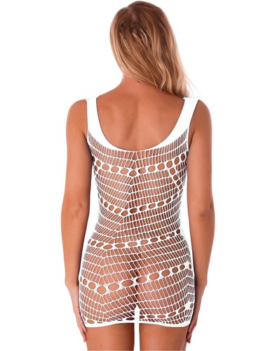 Women's Sexy Hollow Out Mini Dress Fishnet See-through Chemise Babydoll Lingerie - Picture 238 of 538